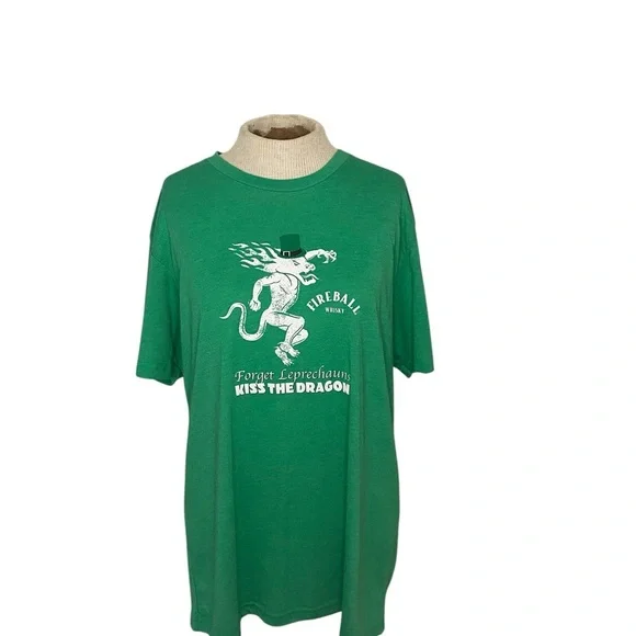 Green Fireball Whisky Graphic T-Shirt - Picture 2 of 6